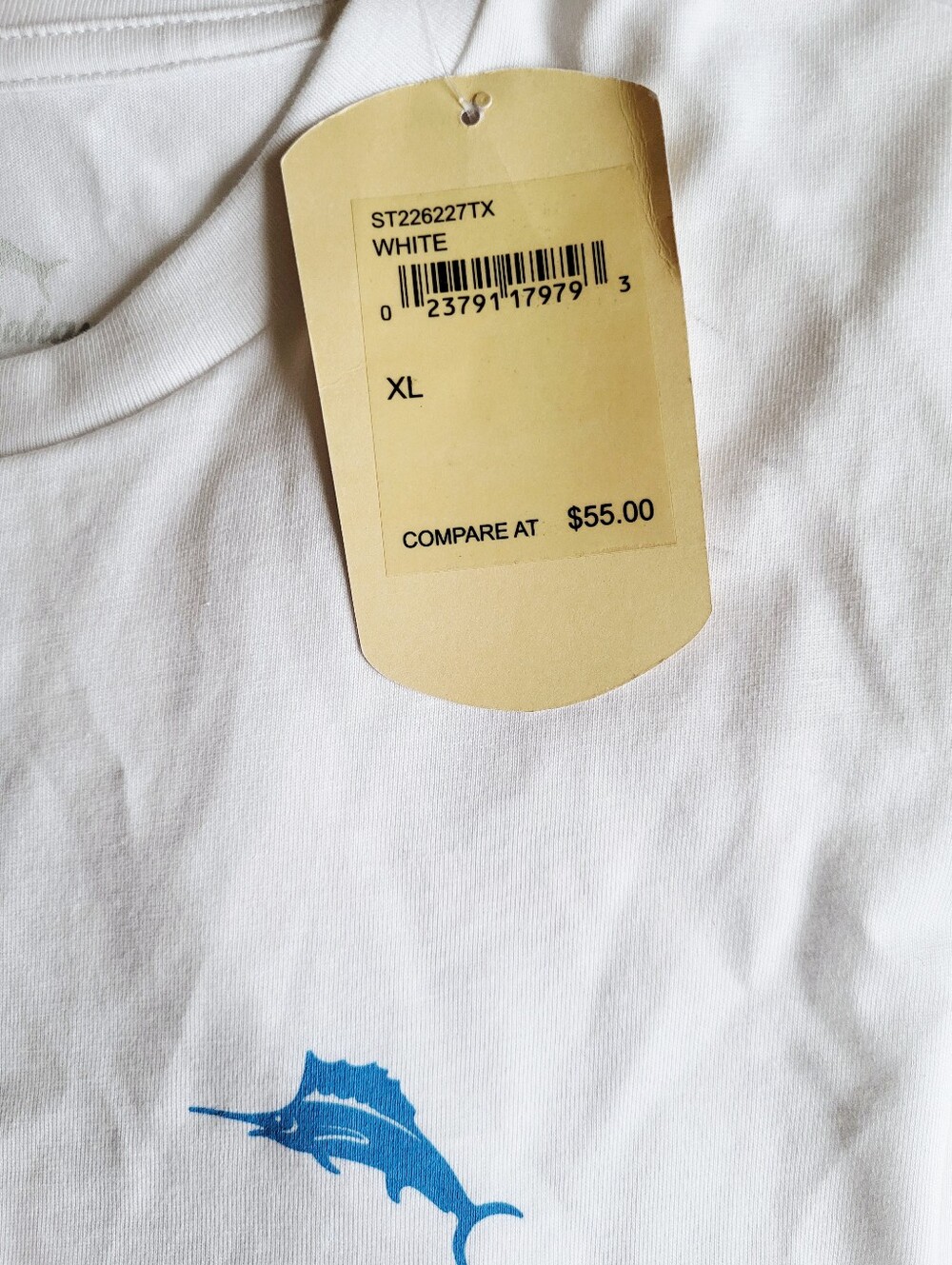 NWT Tommy Bahama Shirt XL White Live The Island Life Beach Chair Graphic T-Shirt - Picture 6 of 8